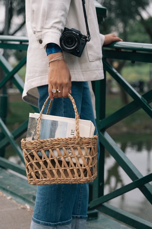 Woman Hand Holding Basket