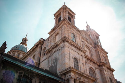 Low Angle Shot of a Cathedral 