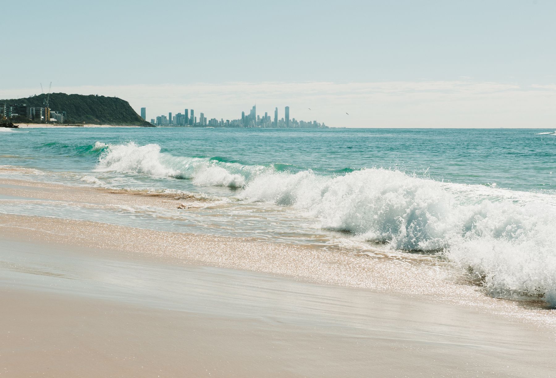 The Gold Coast shoreline and skyline