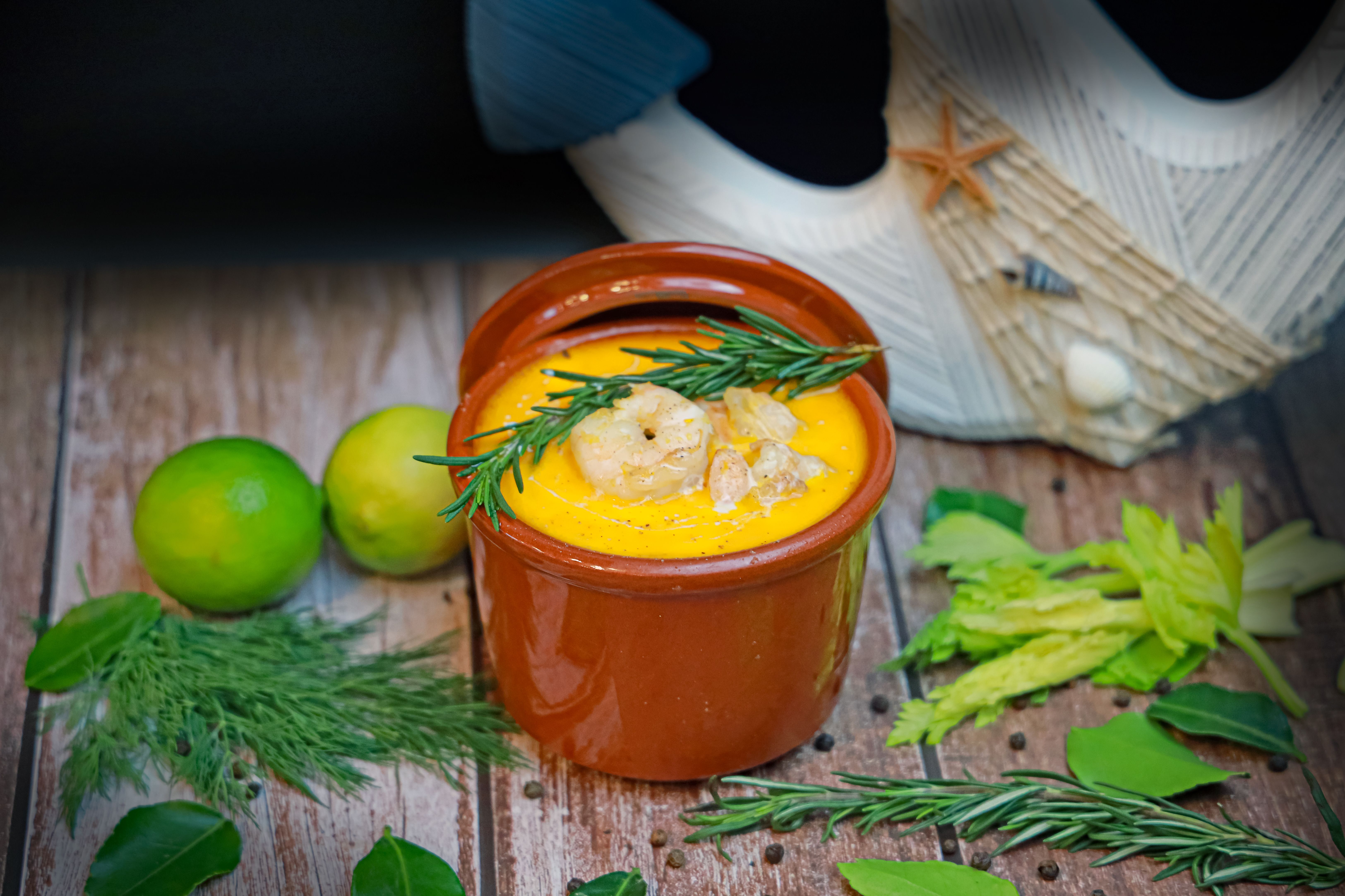 Hearty Tom Yum with Crispy Shallots
