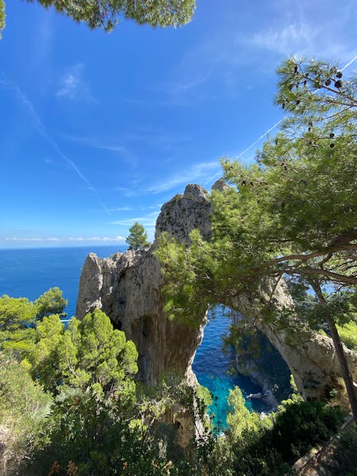 Natural Arch on Capri Island 