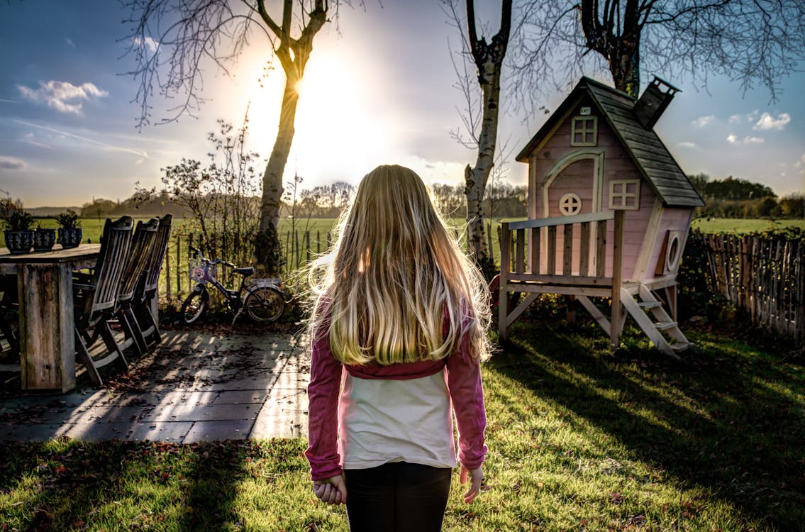 Gratis lagerfoto af barn, blå, eng