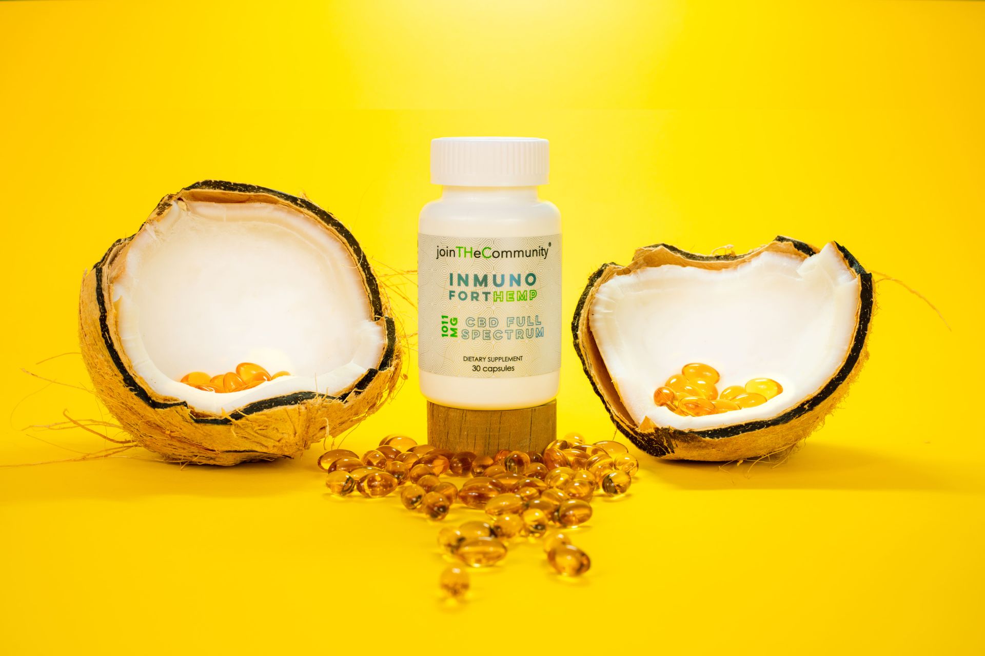 Jar, Pills and Coconut Shells