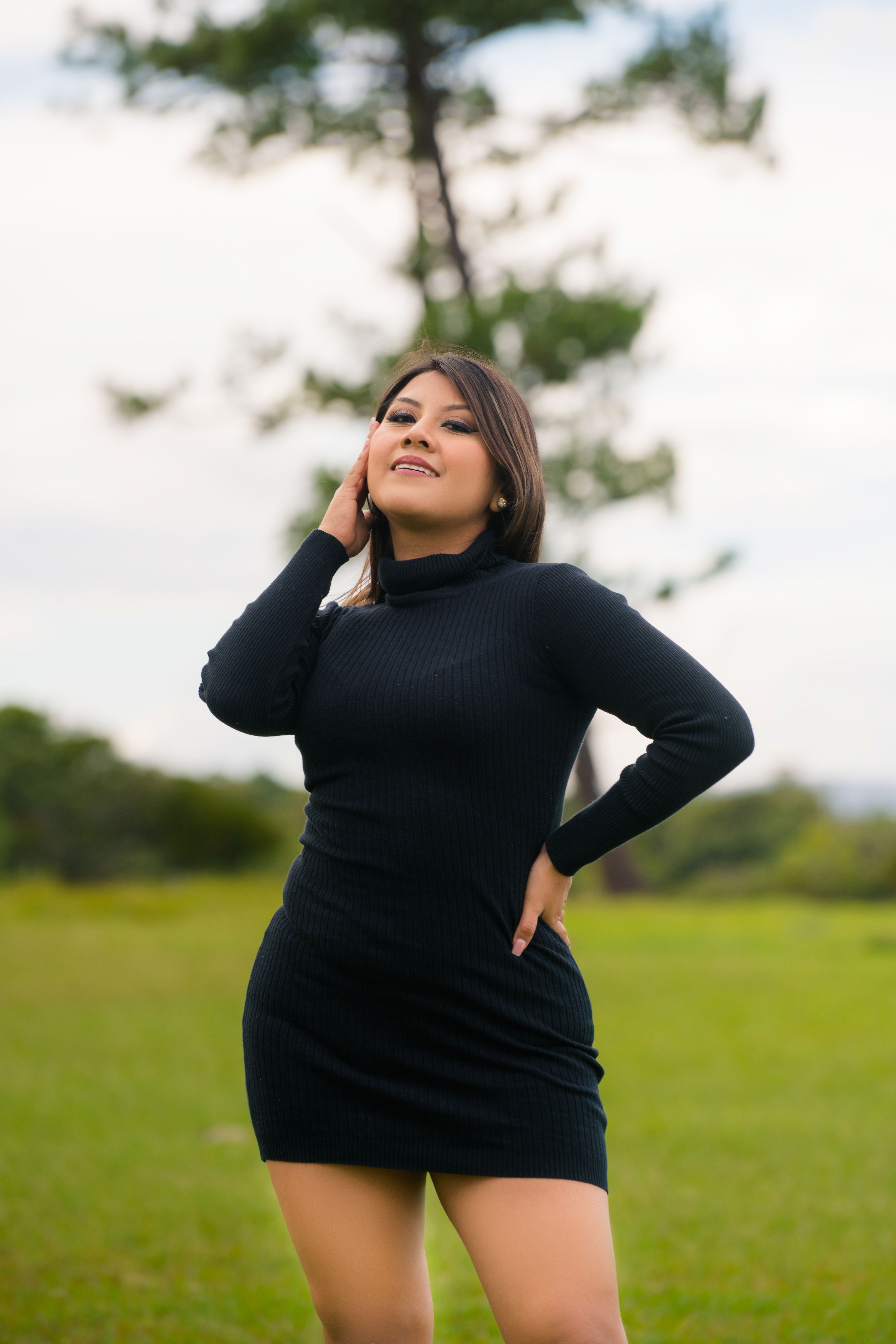Blusa de Frio Gola Alta Preta