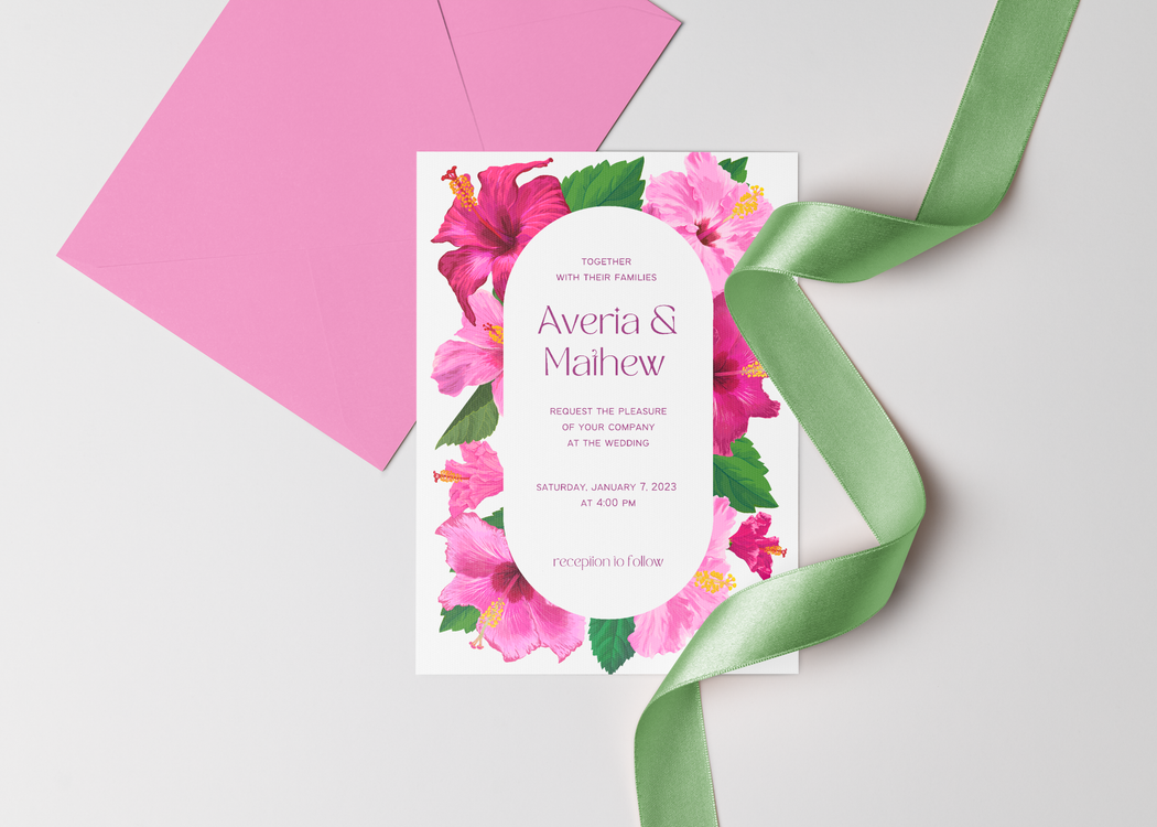 Close up of an Invitation Card · Free Stock Photo