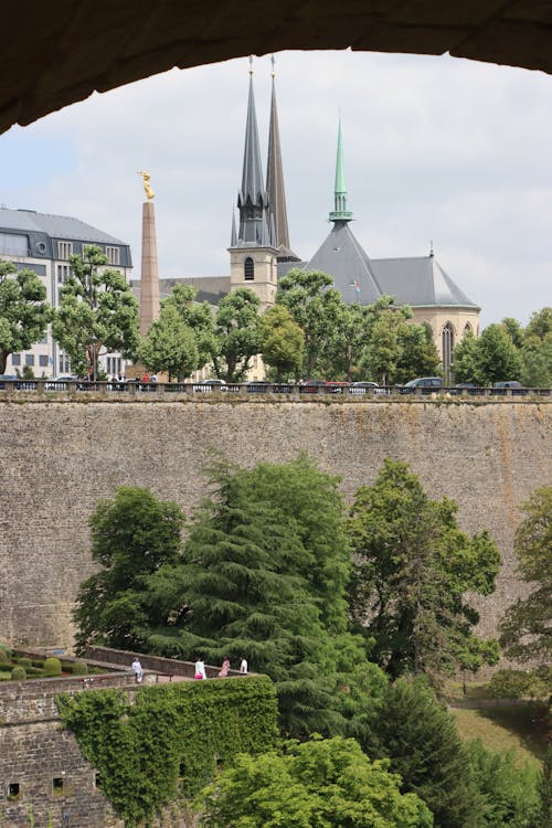 Towers of the Notre-Dame Cathedral in Luxembourg