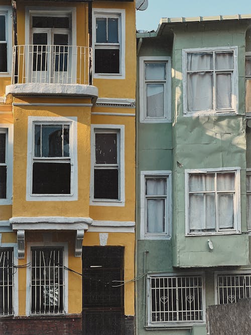 土耳其房屋, 垂直拍攝, 城市街道 的 免費圖庫相片