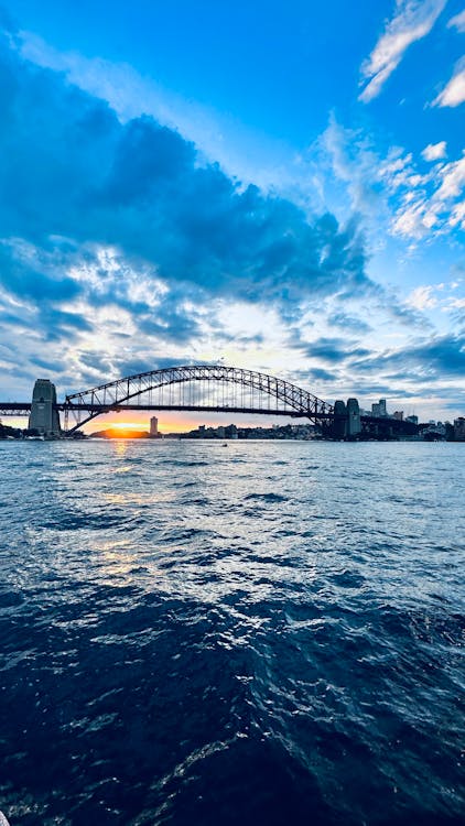 Imagine de stoc gratuită din apus de soare, Opera din Sydney, podul portului sydney