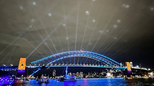Darmowe zdjęcie z galerii z światła sydney, sydney, sydney harbour bridge