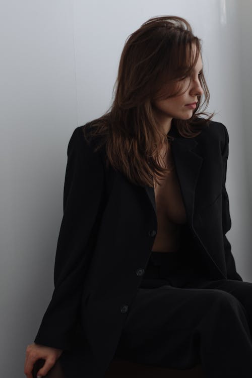 Woman in Black Jacket