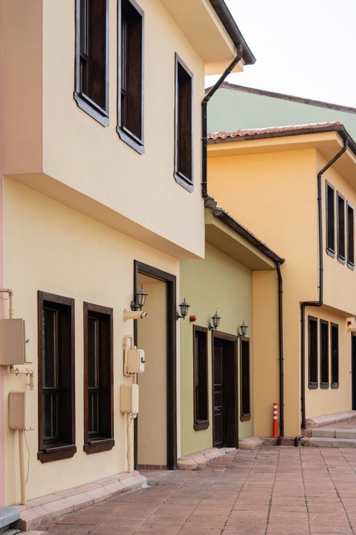 Free Explore traditional architecture in a residential area of Eskişehir, Türkiye. Stock Photo