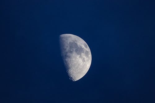 Moon on Clear, Blue Sky