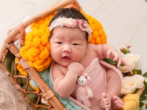 Foto stok gratis bayi, mainan, rebahan