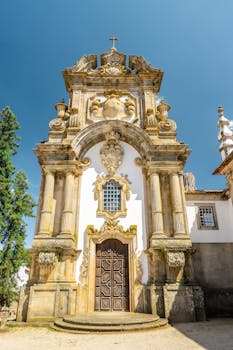 Beautiful baroque architecture of Mateus Palace in Vila Real, Portugal.
