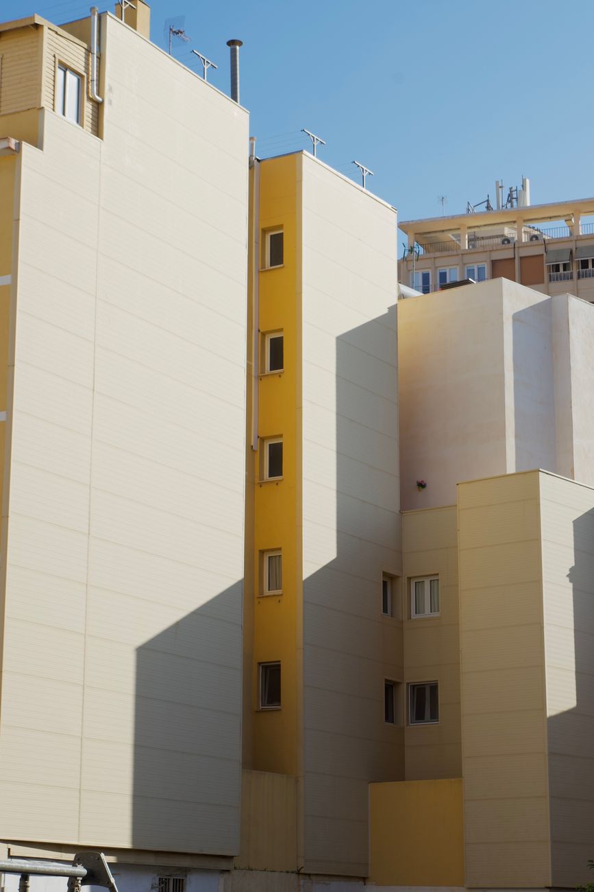 Modern apartment facade