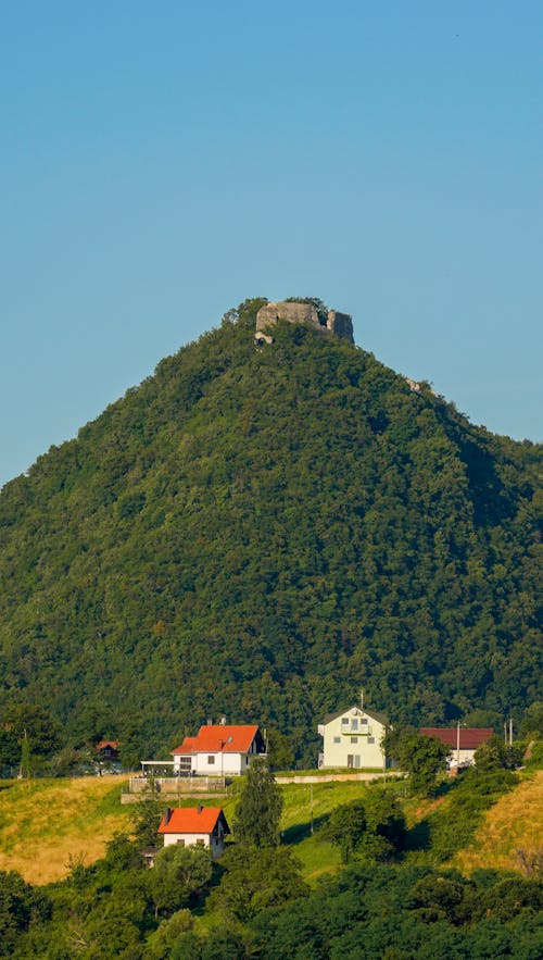 Foto stok gratis bukit, gunung hijau, istana