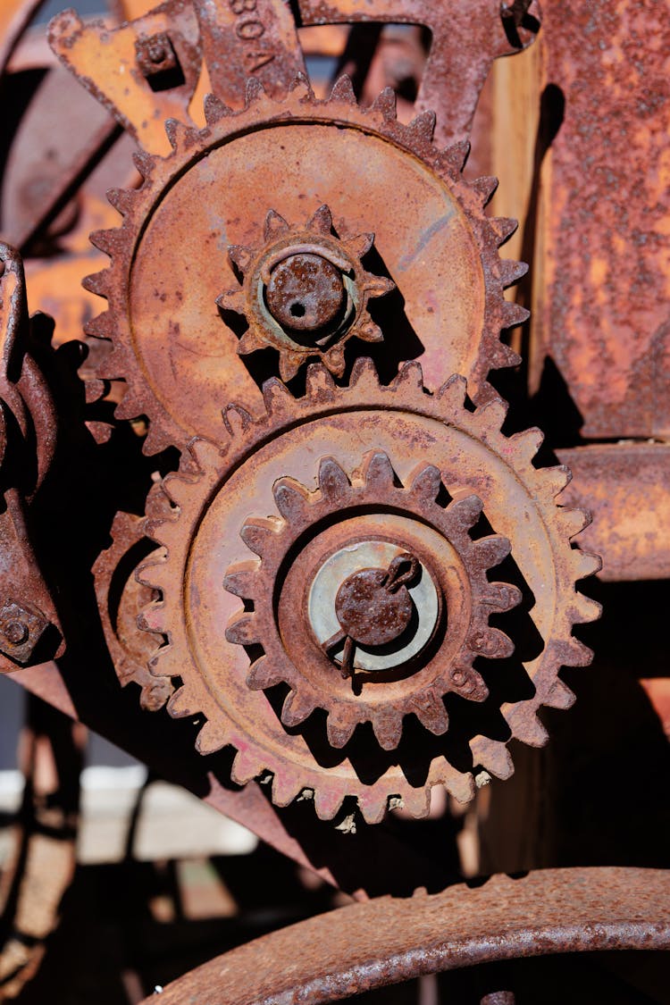 Gears Of An Old Rusty Machine