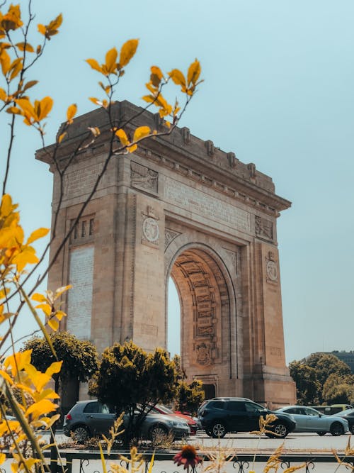 Imagine de stoc gratuită din Arc de Triumf, autoturisme, călătorie