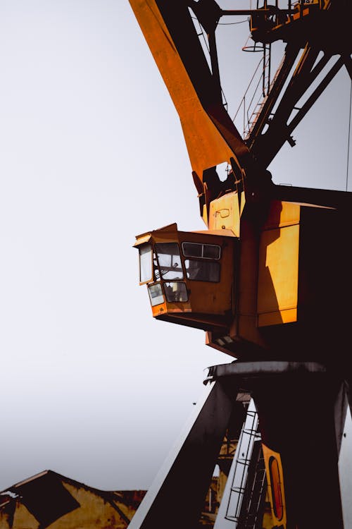 Yellow Load Crane