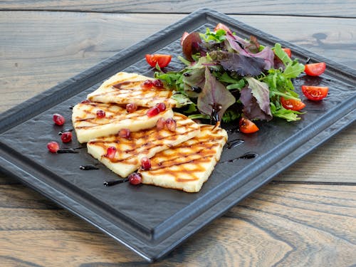 Meal with Salad on Tray