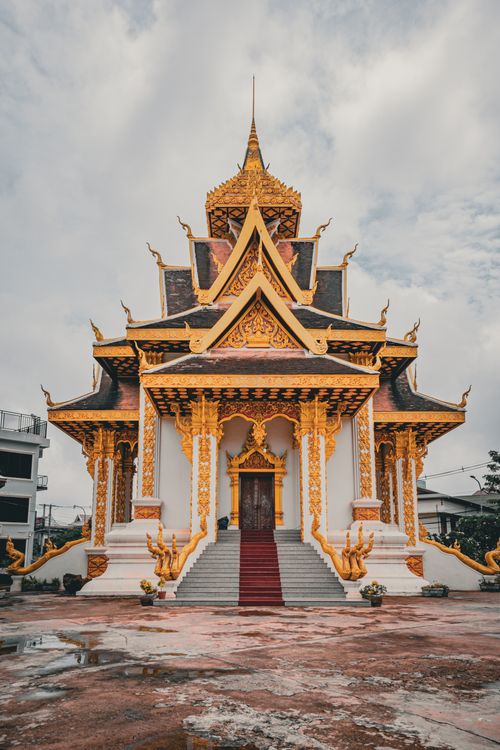 Free Stunning Vientiane City Pillar Temple showcasing ornate architectural details and spiritual significance. Stock Photo