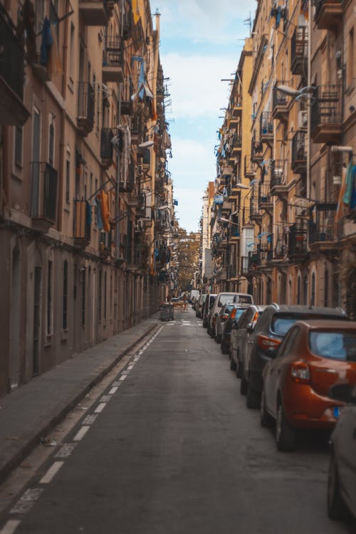 Parked Cars Beside Building