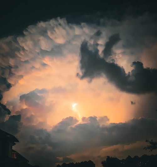 Photos gratuites de au-dessus des nuages, ciel de nuit, cumulus