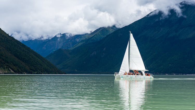 Sailboat Sailing On Lake