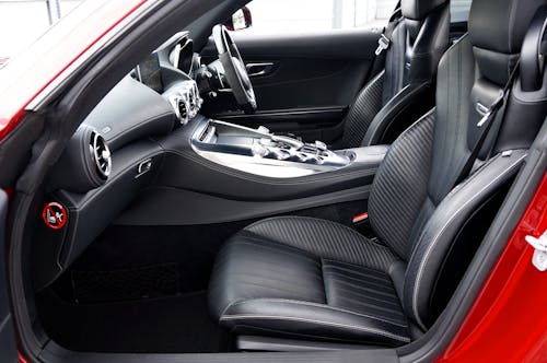 Free Interior of a Sports Mercedes-Benz GTS Car Stock Photo