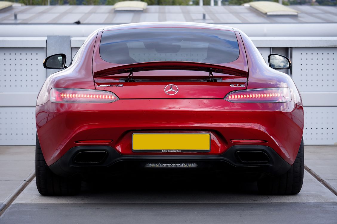 Back of Mercedes AMG GT · Free Stock Photo