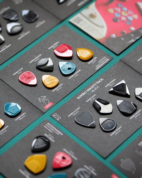 Colorful Picks on Boards