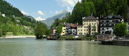 River and Houses