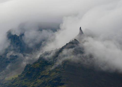 Kostenloses Stock Foto zu berg, drohne erschossen, island