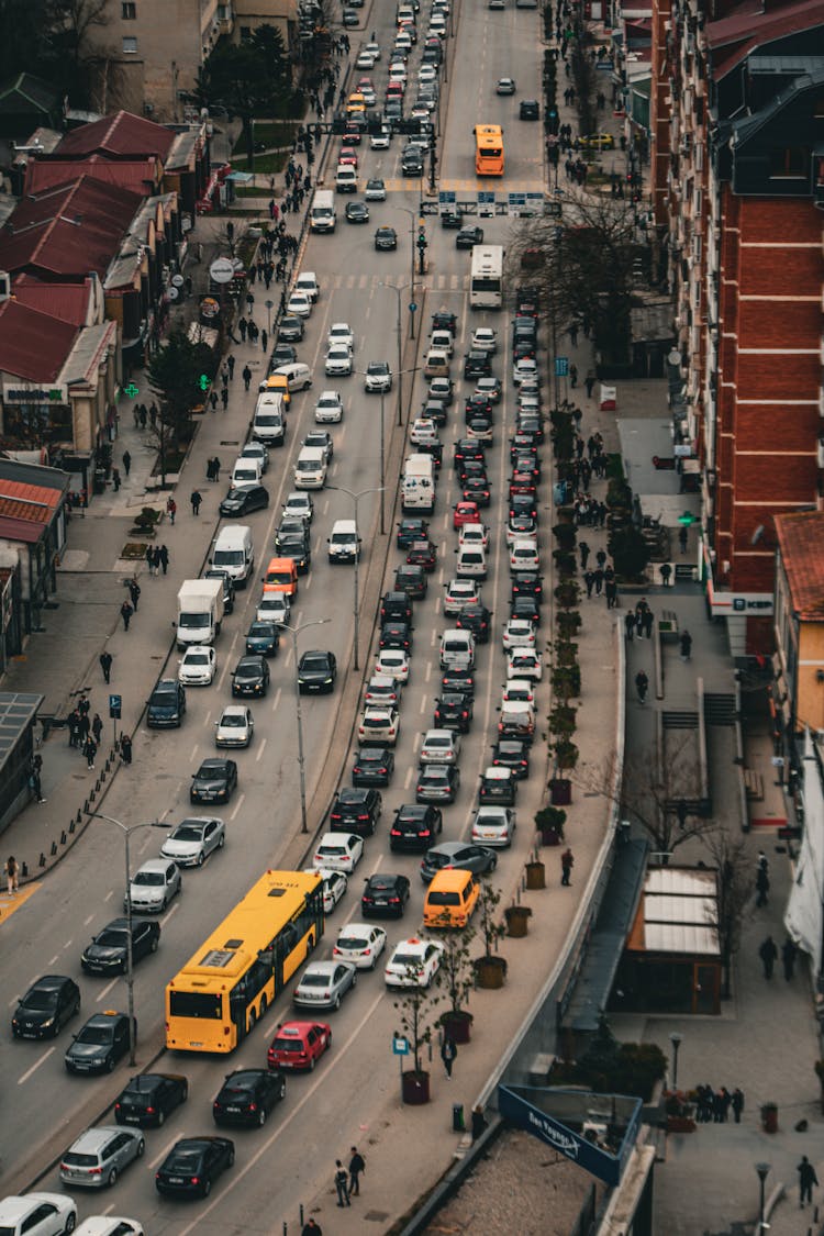 Traffic Jam In Pristina