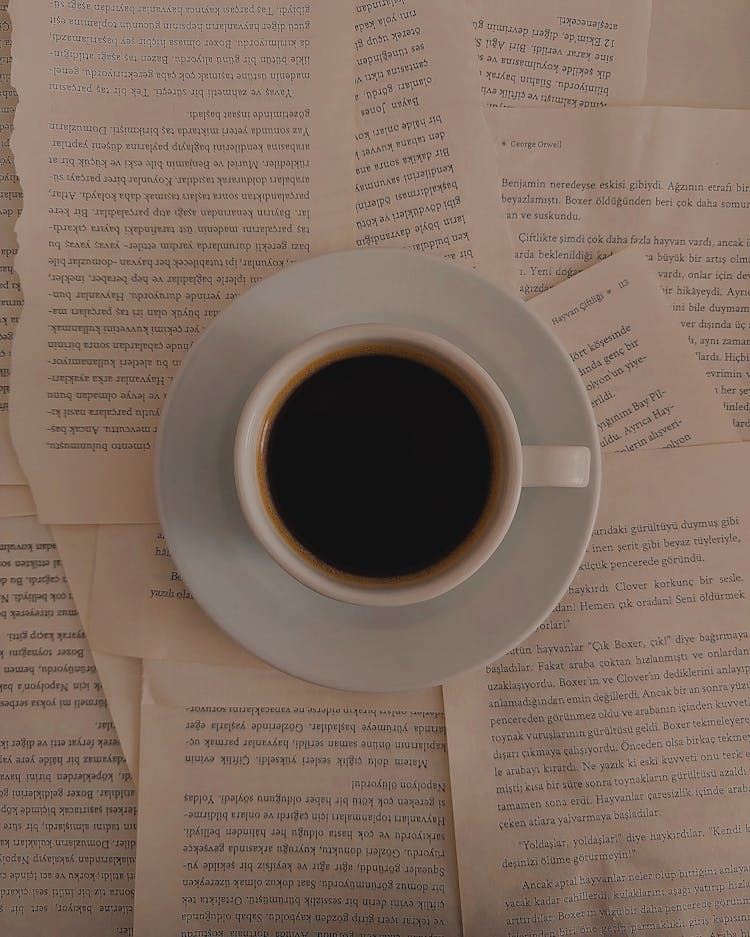 Coffee On A Book Pages