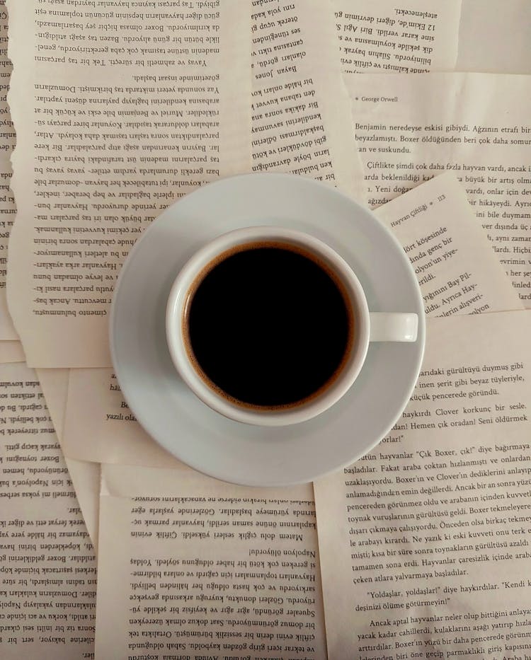 Coffee On A Book Pages