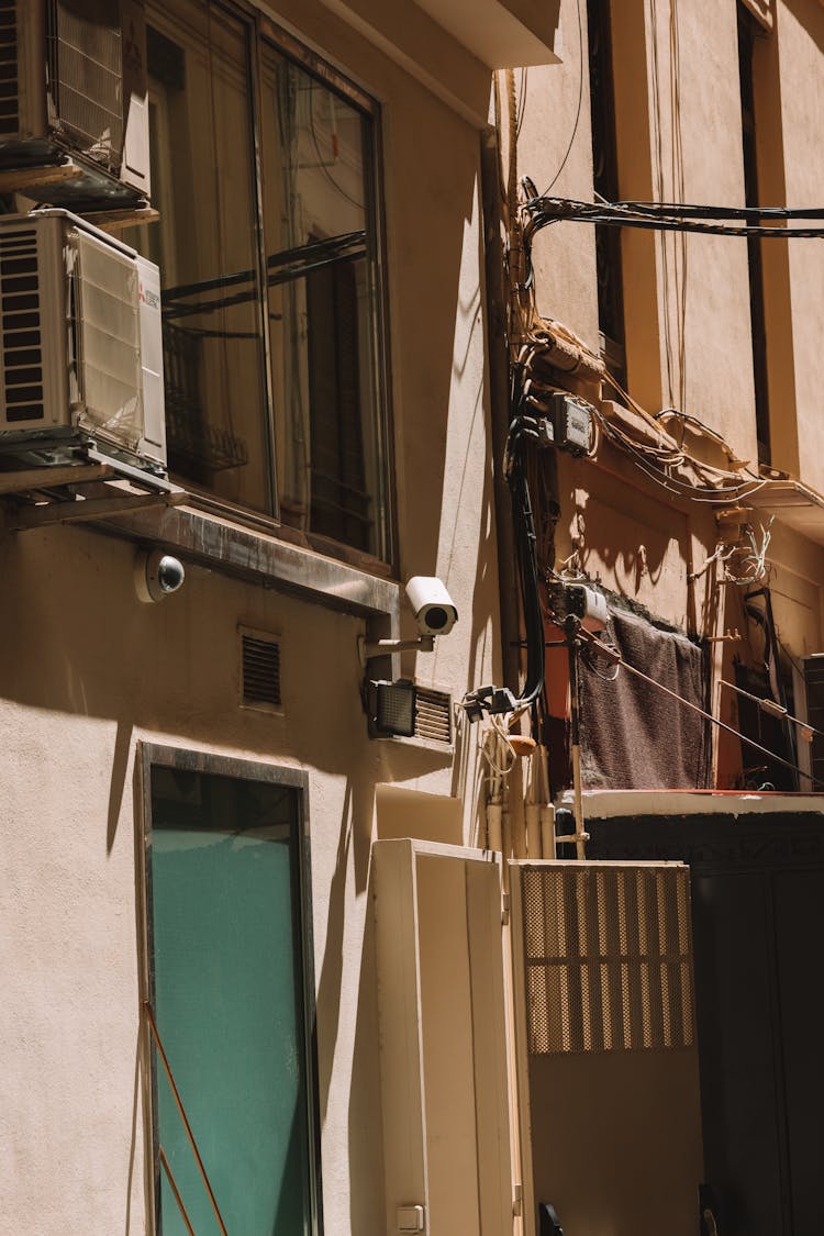 Security Camera On A Building