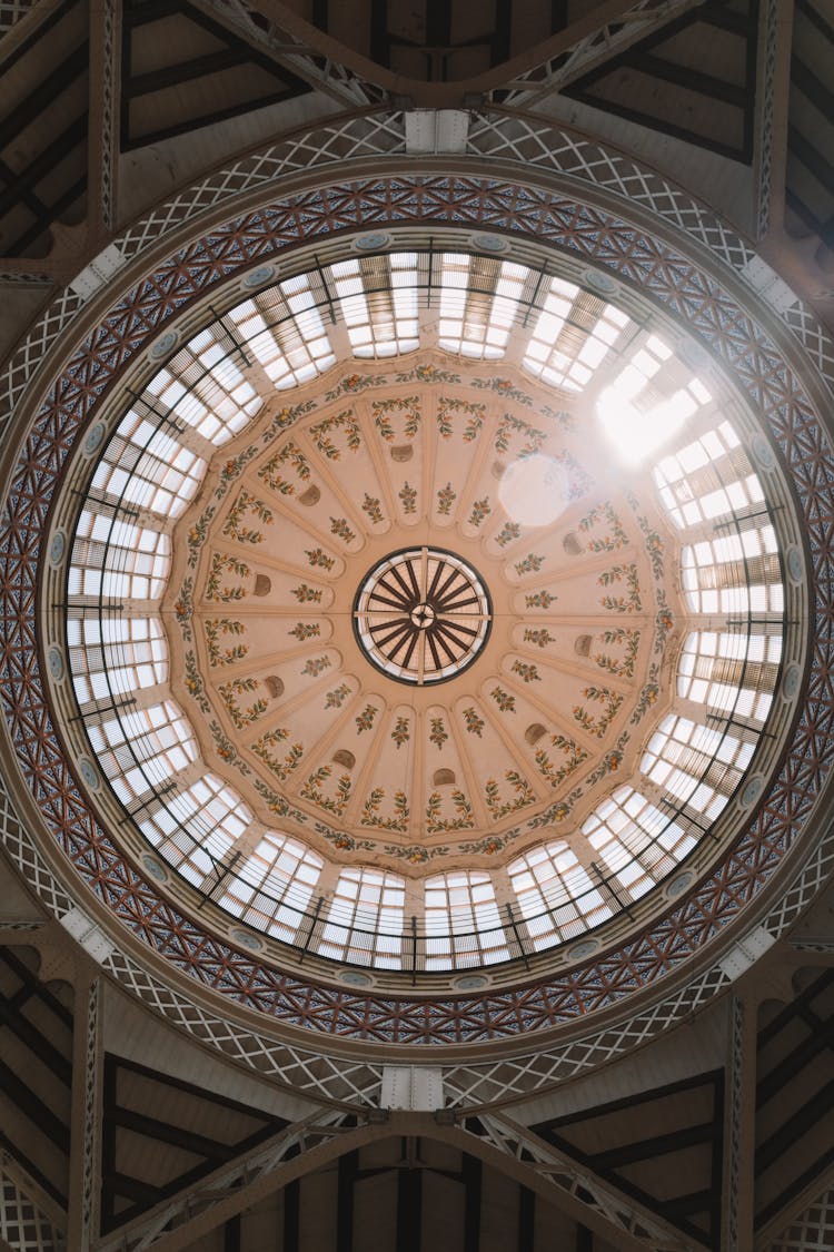 Ceiling At The Mercado Central, Valencia, Spain 