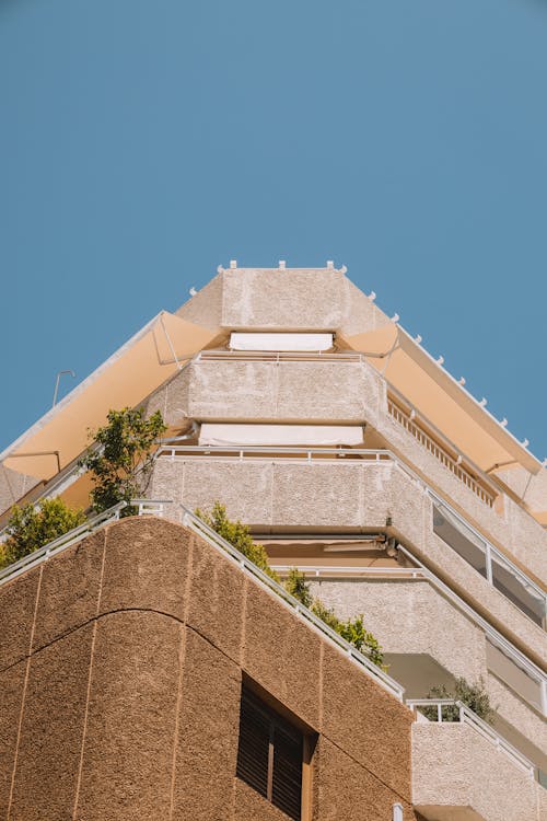 Sunlit Building Wall