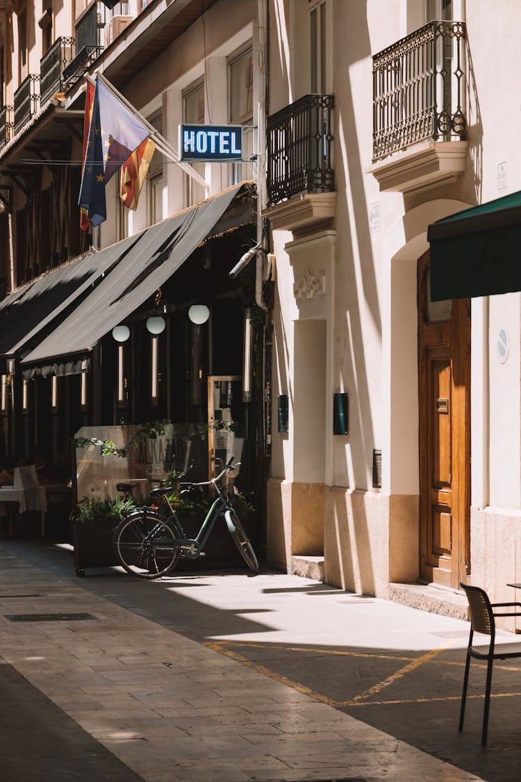 Pavement Near Hotel Building