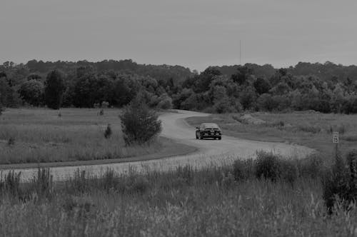 Car on Dirt Road in Countryside