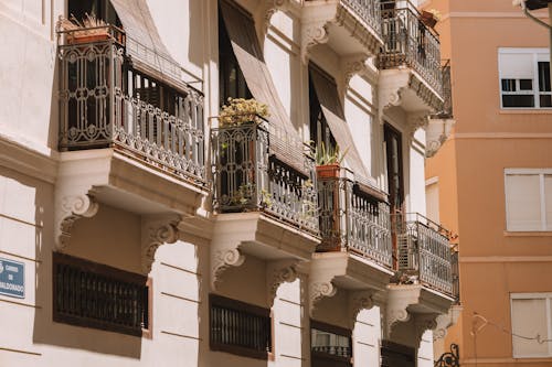 Balconies in Building
