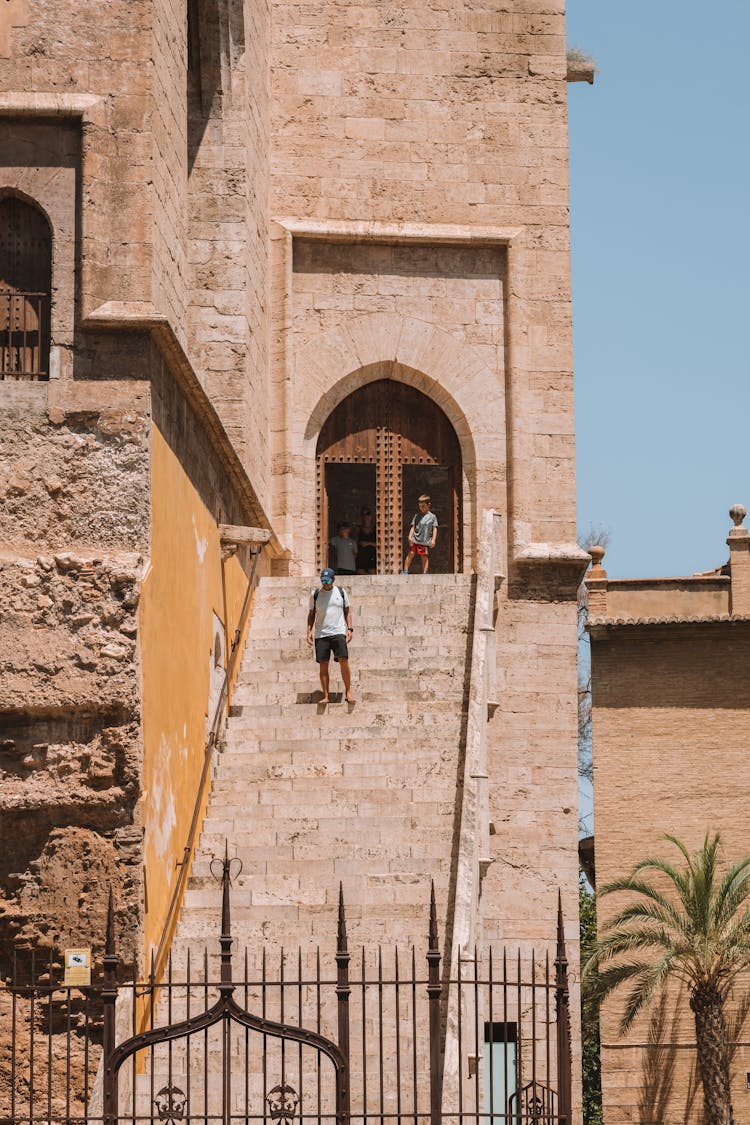 Steps Of Medieval Fortress