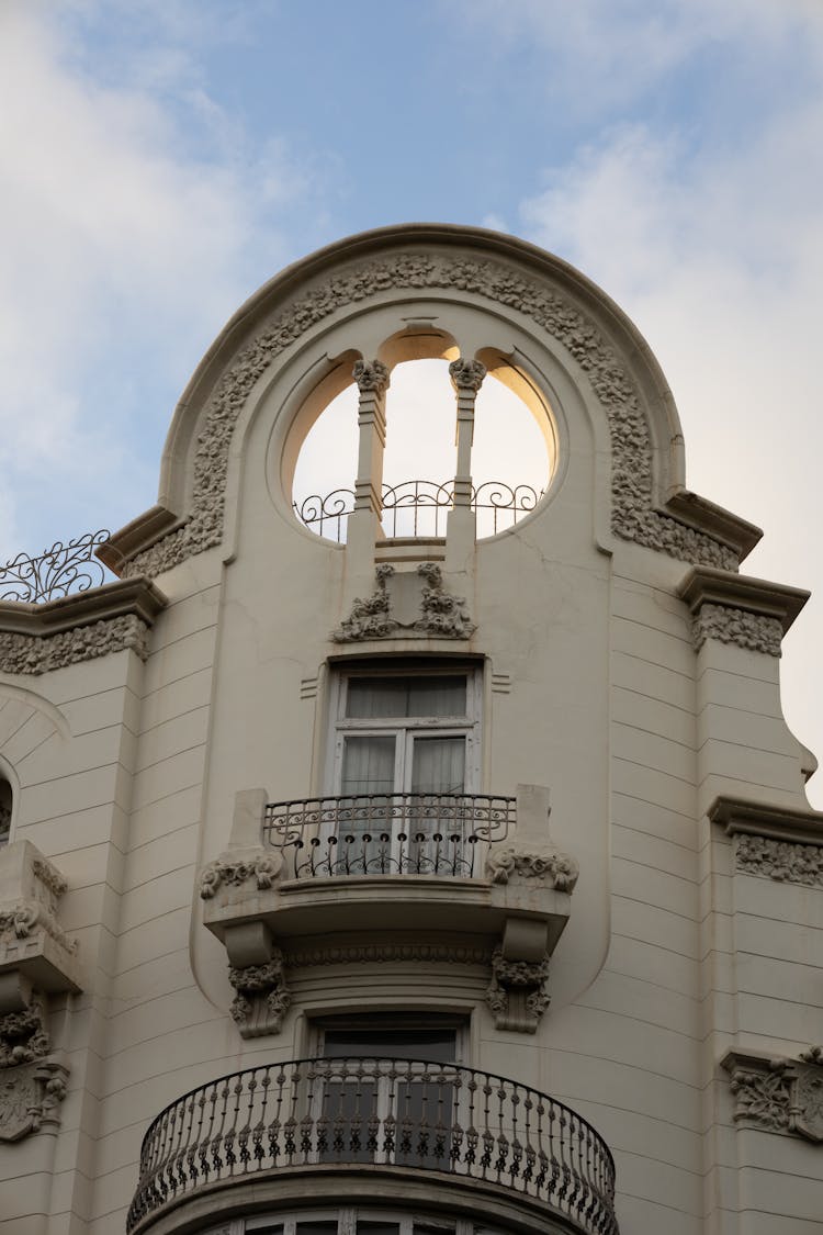 Ornamented Building In Valencia