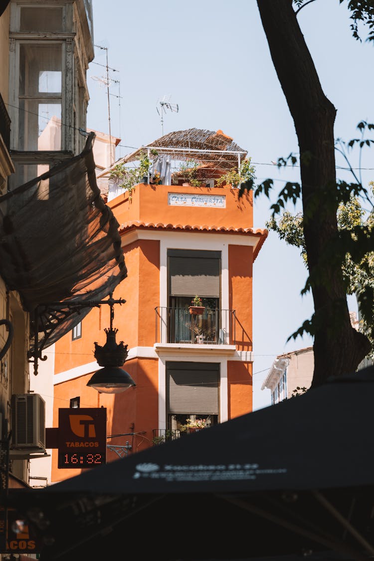 Residential Building In A City 