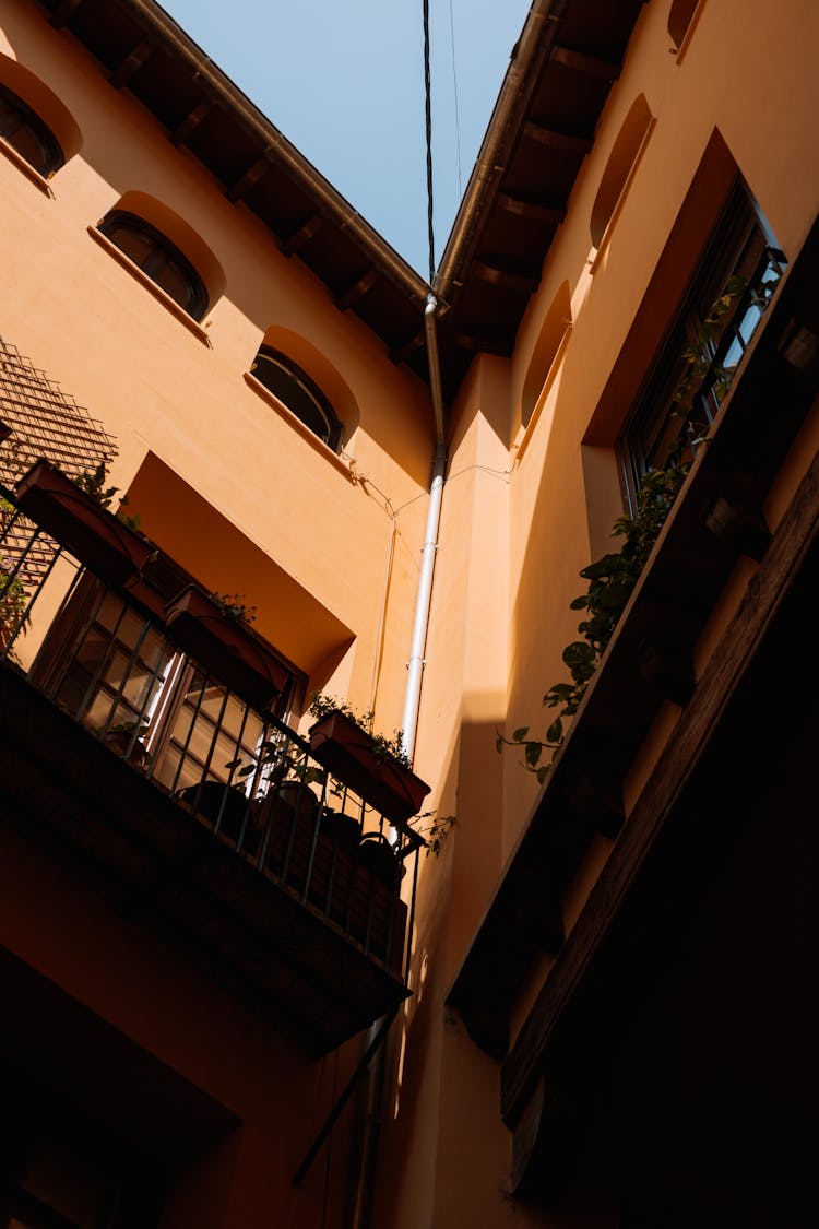 Balconies In An Apartment Building