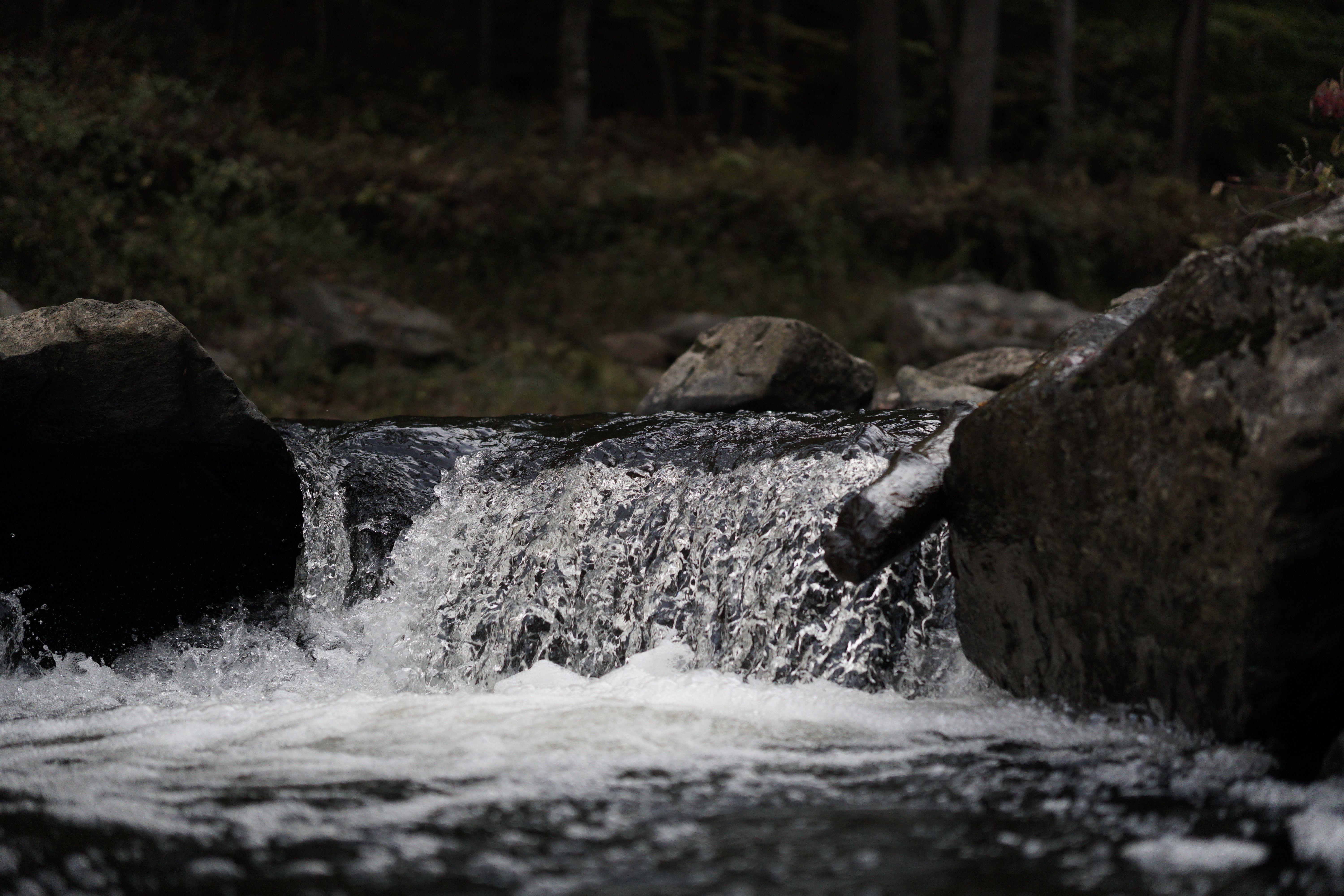 Close-up of Waterfall and Rocks · Free Stock Photo