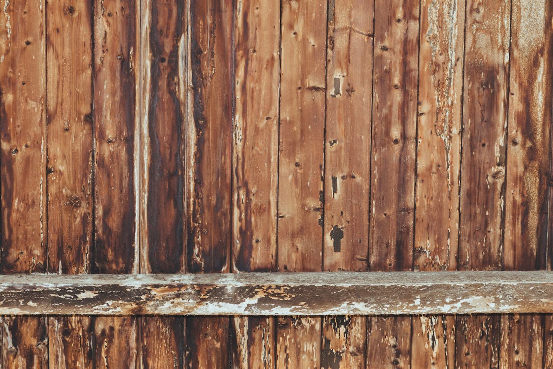 Brown Wooden Plank Fence