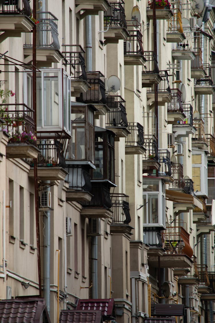 Facade Of A City Residential Building