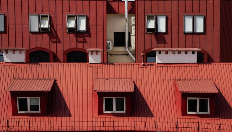 Windows In A Roof Of A House